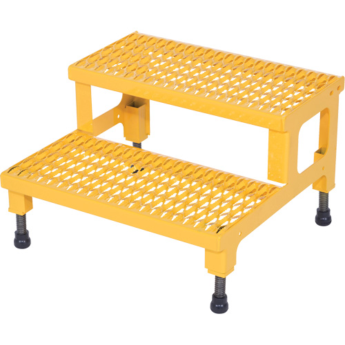 Plate-forme ajustable Step-Mate, 2 marche(s), 23-13/16" la x 22-7/8" lo x 15-1/4" h, Capacit&eacute; 500 lb Les Fournitures Industrielles Méga