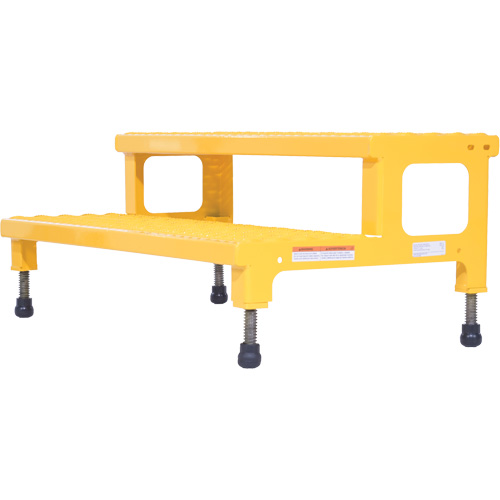 Adjustable Step-Mate Stand, 2 Step(s), 36-3/16" W x 22-7/8" L x 15-1/4" H, 500 lbs. Capacity Les Fournitures Industrielles Méga