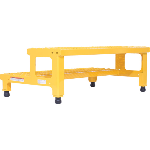 Adjustable Step-Mate Stand, 2 Step(s), 36-3/16" W x 22-7/8" L x 15-1/4" H, 500 lbs. Capacity Les Fournitures Industrielles Méga