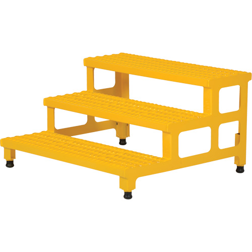 Adjustable Step-Mate Stand, 3 Step(s), 36-3/16" W x 33-7/8" L x 22-1/4" H, 500 lbs. Capacity Les Fournitures Industrielles Méga
