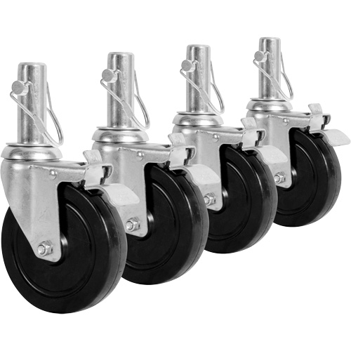 Set of Casters for Scaffolding Les Fournitures Industrielles Méga