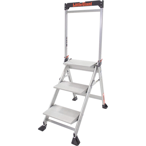 Jumbo Step Ladder, 2.2', Aluminum, 375 lbs. Capacity, Type 1AA Les Fournitures Industrielles Méga
