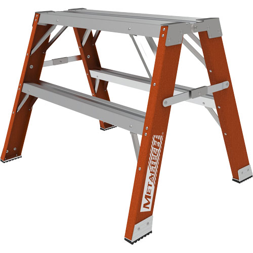 Buildman Step-up Workbench, 2' H x 33.5" W x 25.75" D, 300 lbs. Capacity, Fibreglass Les Fournitures Industrielles Méga