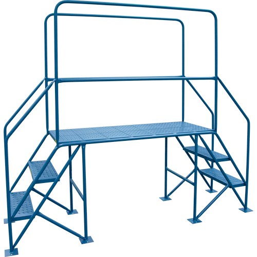 Crossover Ladder, 35-1/2" Overall Span, 31-1/2" H x 22" D, 22" Step Width Les Fournitures Industrielles Méga