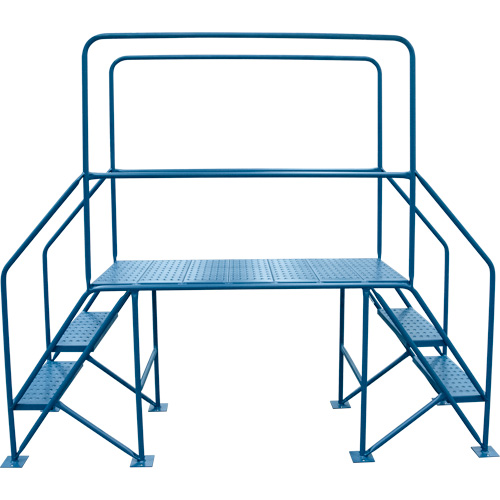 Crossover Ladder, 35-1/2" Overall Span, 31-1/2" H x 22" D, 22" Step Width Les Fournitures Industrielles Méga