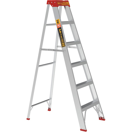 Step Ladder, 6', Aluminum, 200 lbs. Capacity, Type 3 Les Fournitures Industrielles Méga