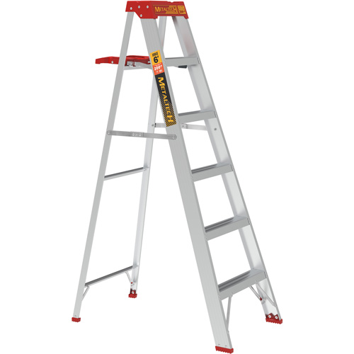 Step Ladder with Paint Tray, 6', Aluminum, 200 lbs. Capacity, Type 3 Les Fournitures Industrielles Méga