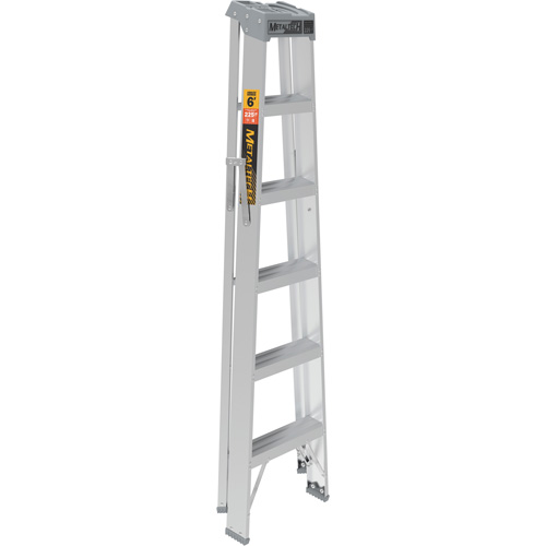 Step Ladder, 6', Aluminum, 225 lbs. Capacity, Type 2 Les Fournitures Industrielles Méga