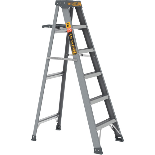 Step Ladder with Paint Tray, 6', Fibreglass, 225 lbs. Capacity, Type 2 Les Fournitures Industrielles Méga