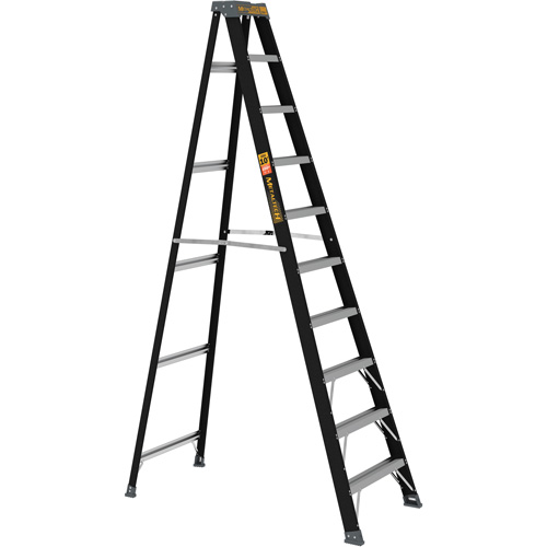 Step Ladder, 10', Fibreglass, 250 lbs. Capacity, Type 1 Les Fournitures Industrielles Méga