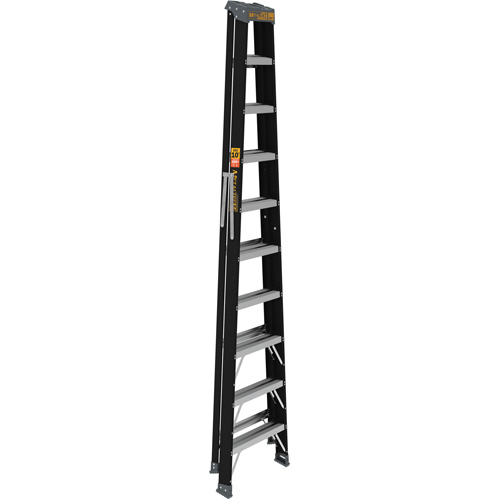 Step Ladder, 10', Fibreglass, 250 lbs. Capacity, Type 1 Les Fournitures Industrielles Méga