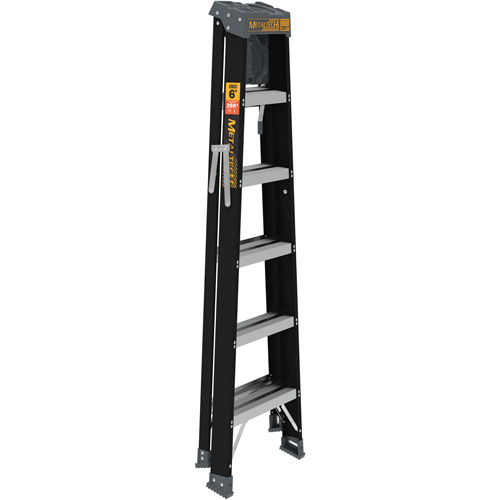 Step Ladder with Paint Tray, 6', Fibreglass, 250 lbs. Capacity, Type 1 Les Fournitures Industrielles Méga