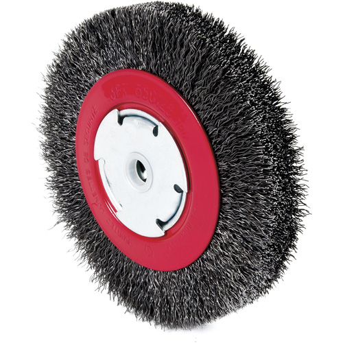 Meule 101F-3M &agrave; fils cr&ecirc;p&eacute;s, 6" dia., Fils 0,014", Arbre 1/2"/2"/5/8" Les Fournitures Industrielles Méga
