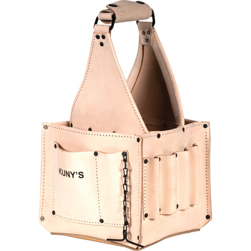Electrical & Maintenance Tool Pouches, Leather, 17 Pockets, Beige Les Fournitures Industrielles Méga