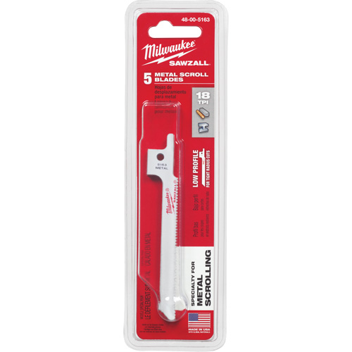 Lame de scie alternative Sawzall, Bim&eacute;tal, 18 Dents par pouce, 3-5/8" lo x 5/16" la Les Fournitures Industrielles Méga
