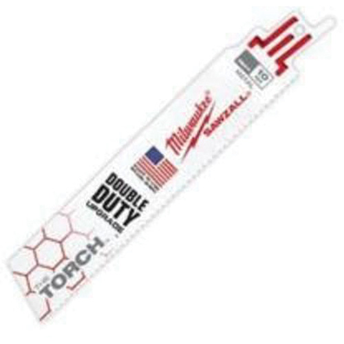 Lames The Torch Sawzall, Bim&eacute;tal, 10 Dents par pouce, 6" lo x 1" la Les Fournitures Industrielles Méga