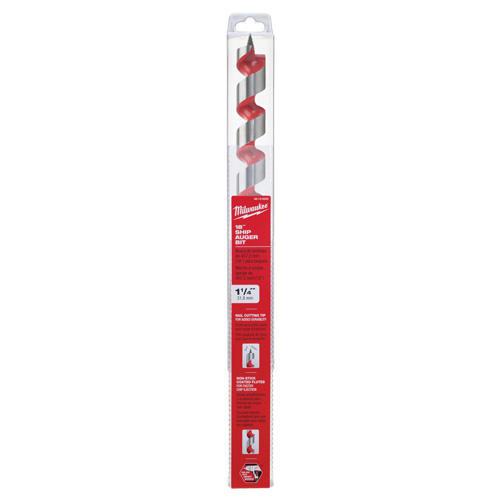 Ship Auger Drill Bit, 1-1/4" Diameter, 15" Flute, 7/16" Hex Shank Les Fournitures Industrielles Méga