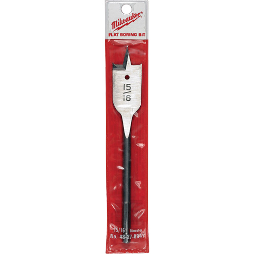 Flat Boring Bit, 15/16" Diameter, 1/4" Hex Shank, 6-1/8" Length Les Fournitures Industrielles Méga