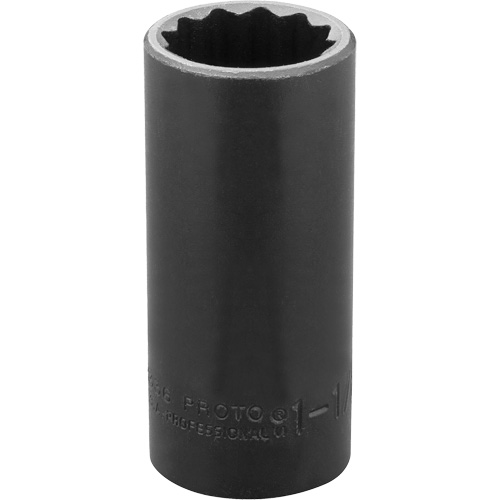 Socket, Impact, 1-1/8", 1/2" Drive, 12 Points, Deep Les Fournitures Industrielles Méga