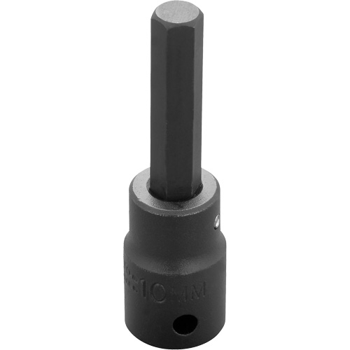 Socket Bit, Hex, 10 mm x 3-1/4" L, 1/2" Drive Les Fournitures Industrielles Méga