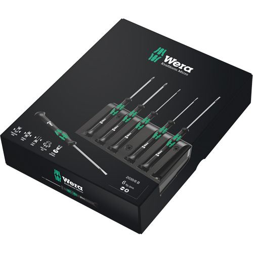 Jeu de tournevis s&eacute;rie Micro avec support, 6 mcx Les Fournitures Industrielles Méga