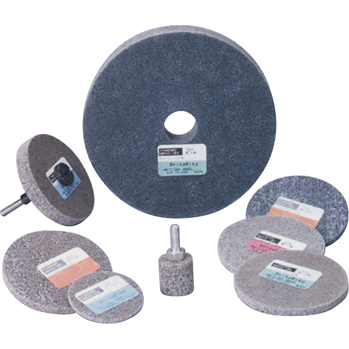 Standard Abrasives 500 Series Soft Density Unitized Wheels, 3" x 1/4", 1/4" Arbor, Medium Grit, Aluminum Oxide Les Fournitures Industrielles Méga