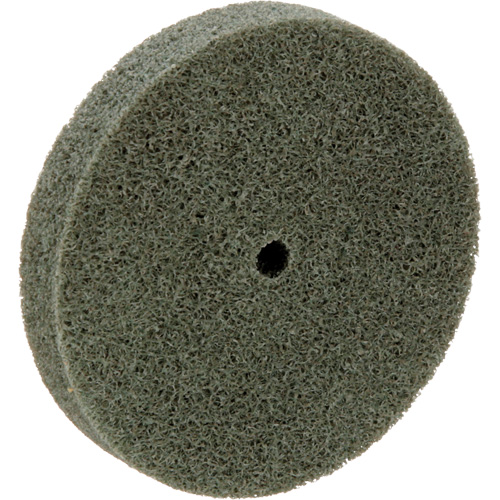 Standard Abrasives 500 Series Soft Density Unitized Wheels, 3" x 1/2", 1/4" Arbor, Medium Grit, Aluminum Oxide Les Fournitures Industrielles Méga
