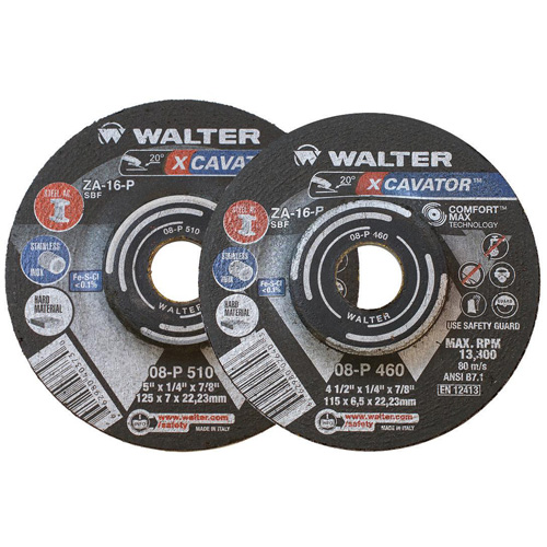 Meule XCAVATOR, 9" x 1/4", Arbre 7/8", Zirconium, Type 27 Les Fournitures Industrielles Méga