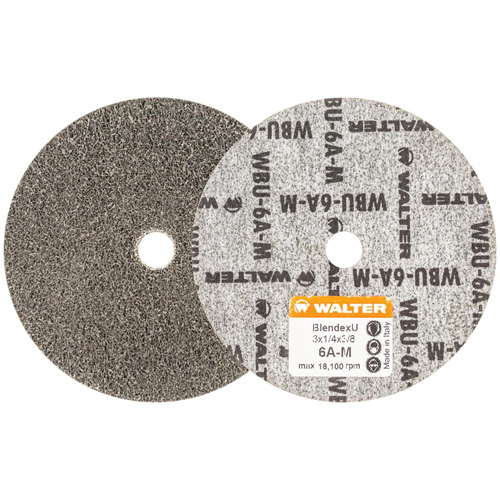 Blendex U Finishing Wheel, 3" Dia., 6AM Grit, Silicon Carbide Les Fournitures Industrielles Méga