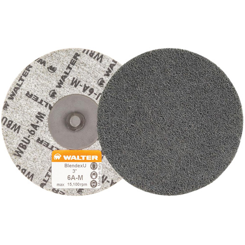Disques Twist Blendex U, 3" dia., Grain Moyen, Oxyde d'aluminium Les Fournitures Industrielles Méga