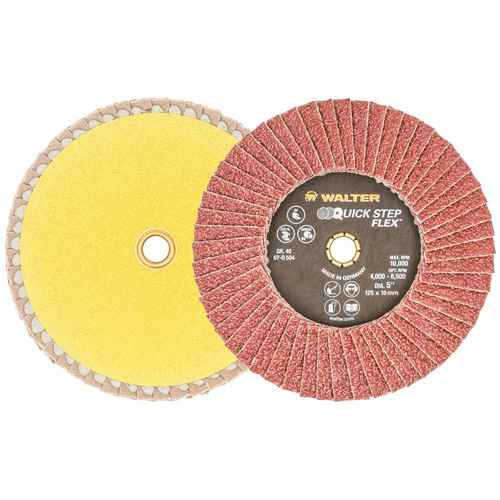QUICK-STEP FLEX, 5" x Type 29, Grain 40, Oxyde d'aluminium Les Fournitures Industrielles Méga