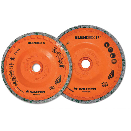 Blendex U Finishing Cup Disc, 4-1/2" Dia., Fine Grit, Silicon Carbide Les Fournitures Industrielles Méga