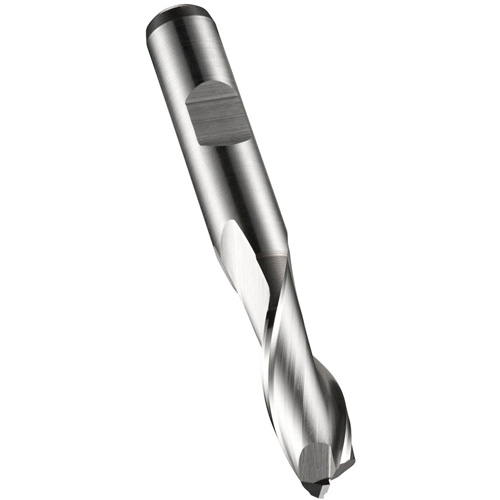 Square End Slot Drill, 1/4" Dia., 66 mm L, 10 mm Shank, High Speed Cobalt Les Fournitures Industrielles Méga