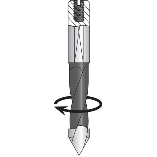 Through-Hole Carbide Tipped Drill, 1/4" Diameter Les Fournitures Industrielles Méga
