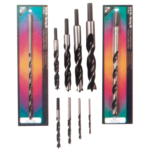 Brad Point, Wood Drills, 1", 8-5/8" Length, 1/2" Shank Les Fournitures Industrielles Méga