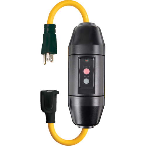 In-Line GFCI Cord Sets, 120 V, 20 A, 1-1/5' Cord Les Fournitures Industrielles Méga