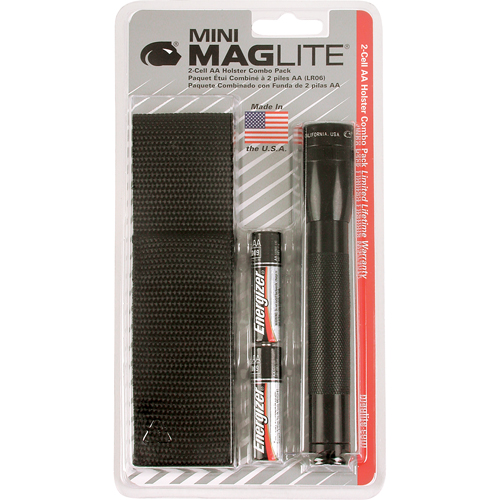 Mini&reg; Flashlights, Incandescent, 14 Lumens, AA Batteries Les Fournitures Industrielles Méga
