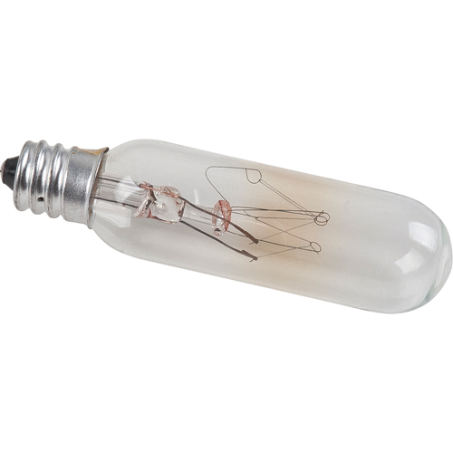 AMPOULE,INCAND.T6,CLAIRECANDELABLRE,15W,145V,1/P Les Fournitures Industrielles Méga