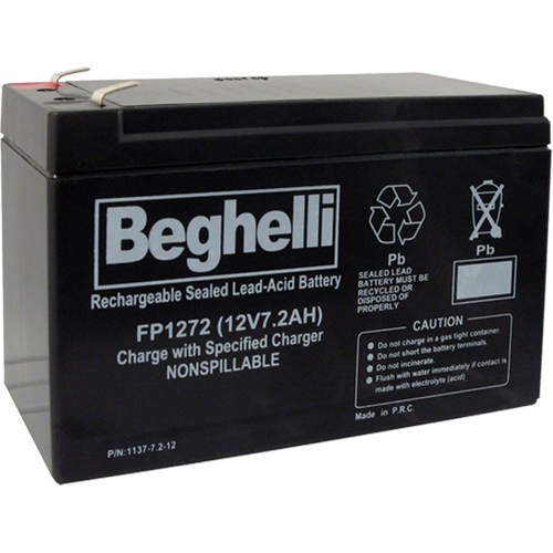 Sealed Lead Acid Batteries, 12 V, 7.2 Ah Les Fournitures Industrielles Méga