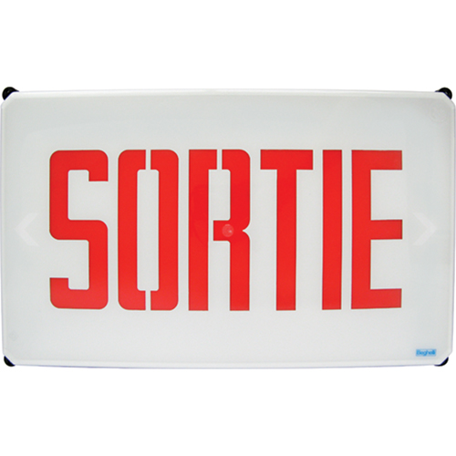 Aqua NEMA 4x Sortie Signs, LED, Hardwired, French Les Fournitures Industrielles Méga