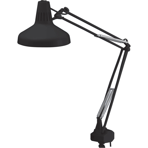LAMPES DE TRAVAIL COMBIN&eacute;ES ROBUSTES, 22/60 W, Fluorescent/Incandescente, Col 45", Noir Les Fournitures Industrielles Méga
