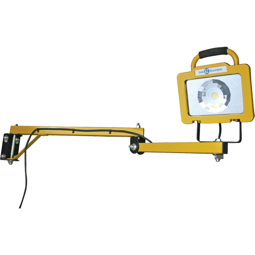 Heavy-Duty Dock Light, 40" Arm, 38 W, LED Lamp, Metal Les Fournitures Industrielles Méga