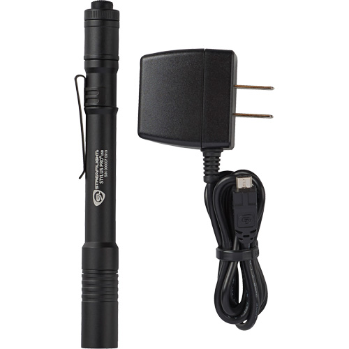 Lampe stylo USB Stylus Pro, DEL, 350 lumens, Corps en Aluminium, piles Rechargeable, Compris Les Fournitures Industrielles Méga