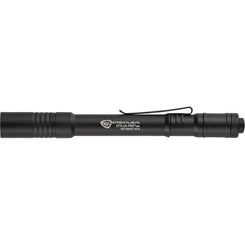Lampe stylo USB Stylus Pro, DEL, 350 lumens, Corps en Aluminium, piles Rechargeable, Compris Les Fournitures Industrielles Méga