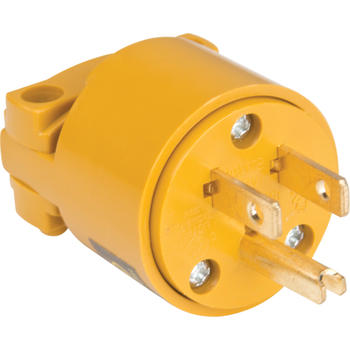 PVC Grounding Plug, Plastic, 15 A, 125 V Les Fournitures Industrielles Méga