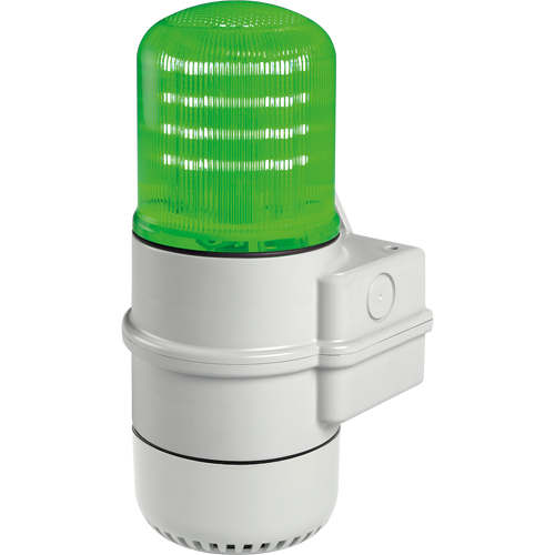 Balises modulaires multifonctionnelles &agrave; DEL Streamline, Continu/Clignotement/Rotatif, Vert Les Fournitures Industrielles Méga