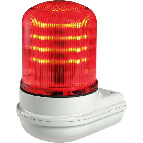 Balises modulaires multifonctionnelles &agrave; DEL Streamline, Continu/Clignotement/Rotatif, Rouge Les Fournitures Industrielles Méga