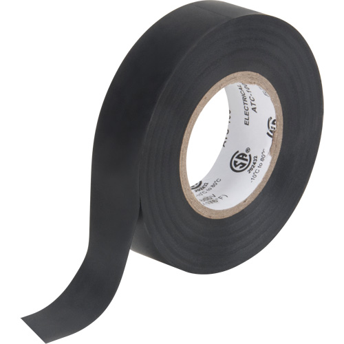 Ruban isolant, 19 mm (3/4") x 18 m (60'), Noir, 7 mils Les Fournitures Industrielles Méga