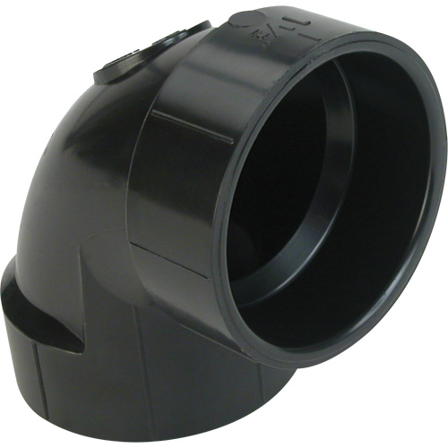 90° Elbow Fitting, Hub x Hub, Plastic, 1-1/4" Les Fournitures Industrielles Méga