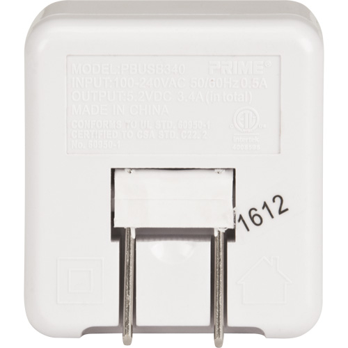 Prime&reg; High-Speed USB Charger Les Fournitures Industrielles Méga